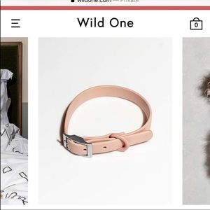 1 Wild One Collar, size XS, color pink/blush
